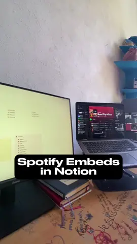 Embed your Spotify playlist into @Notion ! Quick & easy, nice & smooth ✨ #notion #notionapp #spotify #spotifyplaylist #notionaesthetic 