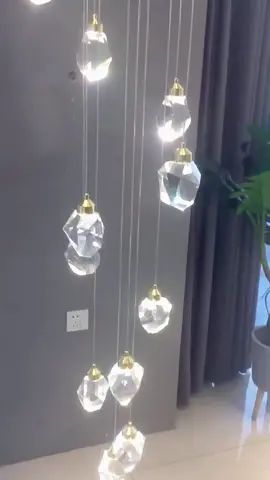 Kendoem customized beauty crystal pendant light 🥰 #crystals #light #ledlights #interiordesign #homedecor #trending #viral #kendoemlighting