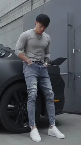 Men's Casual AttireStretchable SkinnyJeans Tattered Ripped Denim Pants#pantalon #tiktok 