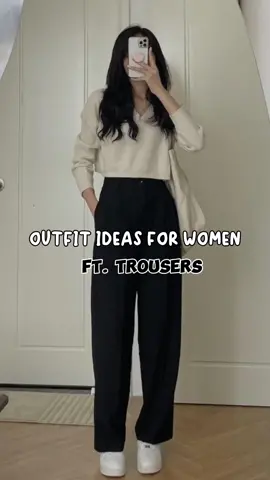 school friendly outfit ideas for women ft. trousers, #outfitideas #trousers #tiktokfindsph #budolfinds #widelegtrousers #