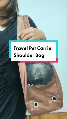 Travel with your pet in style! Travel Pet Carrier Shoulder Bag @Hamshmoc Pet Mall #petcarrierbag #travelpetbag #petbag #cats #dogs #petcarrier #petessentialsph #pets #ugccontentcreator #petcontentcreator #petcontent #fyp 