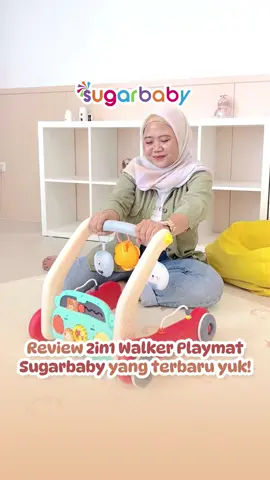 Cari baby playmat sekaligus push walker? Cek keranjang kuning buruannn😍 #perlengkapanbayisugarbaby #pushwalker #babyplaymat #alatbantujalan #ibutiktokngereview 
