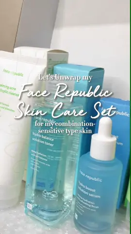 Did you know that @facerepublic has a set of skin care products according to your Skin Type? I got mine!!! This set of skin care is based on my Combination & Sensitive Type of Skin 🫶🏻 These products helped me with my skin condition and my skin never felt so good after using these skin care products from Face Republic. #facerepublic #facerepublicph #skincare #skincareph #skincareproducts #skincareroutine #facecareproducts 
