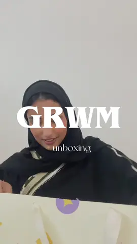 GRWM + unboxing new abaya from @Hullah | حُلة 💜#grwm #jeddah #جدة 