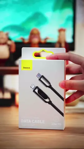 Cáp sạc nhanh tích hợp màn hình LED Baseus Display Fast Charging Data Cable Type-C to IP 20W