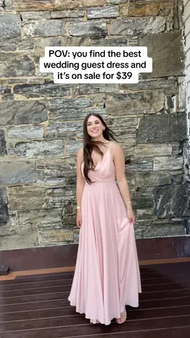 $39!! I REPEAT IT IS ON SALE FOR $39 (📎 in bio) and currently avail in xs, s, m, l, xl. run dont walk!! @Lulus  #weddingguestdress #bridesmaidsdresses #pink #dresses #weddingtiktok #weddingvibes 