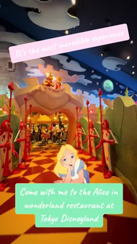 Did you know theres an Alice in Wonderland restaurant at Tokyo Disneyland that is so magical that even the food is themed? #aliceinwonderland #disney #disneyland #tokyodisneyland #movies #disneymovies #fyp #foryou #restaurant #alice #food #tokyo #follow #fypシ 