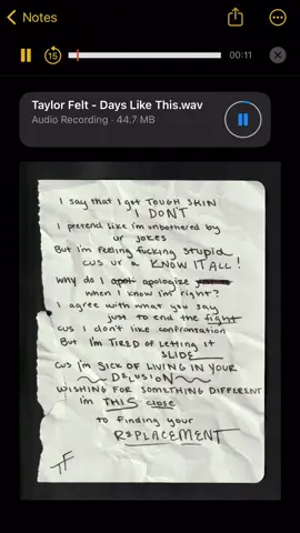 everything i wish i said… #dayslikethis #popmusic 