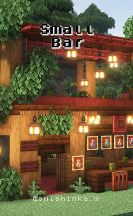 Minecraft Bar 🥂✨#Minecraft #aesthetic #minecraftbuilding #foryou #minecrafthouse #minecrafthouses #minecrafttutorial #tutorial #cozy #cozyvibes #tutorial #fy #bar #tavern #taberna #restaurant 