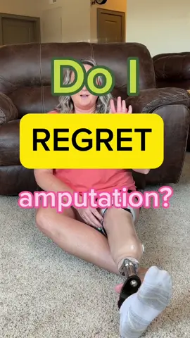 Do i have #amputationregret #electiveamputation #electiveamputee #amputeelife #amputationstory #amputeewoman #amputationrecovery #amputationjourney #amputee #amputeelife #amp #amplife 