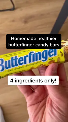 Homemade natural healthier butterfinger candy bars #candy #healthiercandy #butterfingers #healthyrecipes