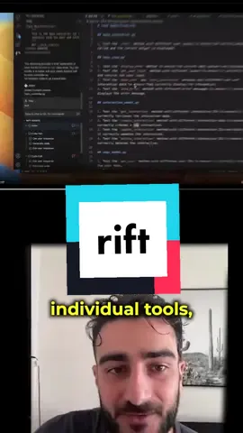 rift is a vscode extension that combines a lot of the popular AI agents for software development like aider gpt-engineer and smol-developer . they also have code writer and probably more #javascript #python #csmajor #computerscience #llm #jira #github #devops 