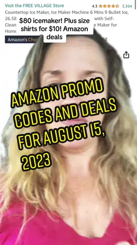 #greenscreen check out this $80 icemaker that you can get on Amazon for just $80! You can also get $10 plus size shirts, which is so hard to find for this cheap, and super cute Halloween decorations . #AmazonPrime #AmazonDeals #AmazonMustHaves #MoneySavingIdeas #SavingMoneyOnline #BudgetShopping #PrimeDeals #AmazonSavings #Couponer #ExtremeCouponer #Budget #Cheap