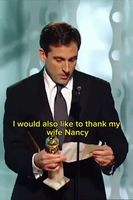 Steve Carell wins Best Actor TV Series Musical or Comedy at the Golden Globes in 2006 #stevecarell #goldenglobes #speech #theoffice 