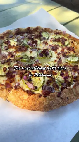 Fried Pickle Pizza in Yukon, OK More coming soon!! #picklepizza #yukonoklahoma #oklahoma #okc #oklahomafood #oklahomapizza #okie 
