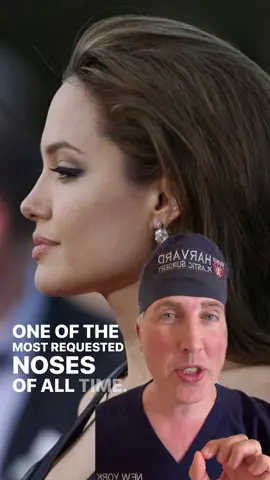 A most requested nose! #angelinajolie #bradpitt #nosejob #rhinoplasty #fyp Of note, I have never seen her as a patient and I am not making any commentary on procedures she may or may not have had.  