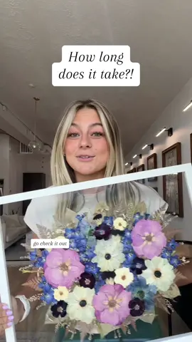 What's our turnaround time? On our website we have a page that gives the estimated time for each month! Go check it out! 🥰  #pressedfloralutah #flowerpreservation #pressedfloral #pressedflorals #flowerpreservations 