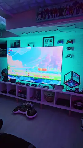 @Nanoleaf  4D Screen Mirror + Lightstrip kit 🔥 - Ultra Vivid Screen Mirroring - Trimmable Lightstrip - Privacy Cover for Camera - Use with TV Screens or Monitors . . . . #nanoleaf #rgblights #rbg #setupgaming #setup #gameroom #GamingSetup #rgblovers #setupinspiration 