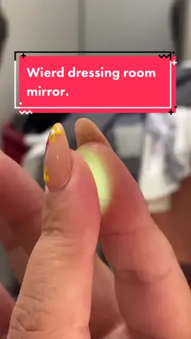 Mirror in dressing rooms at target. Why does it look like that?? #dressingroommirror #dressingroom #dressingroomtryonhaul #creepy #mirrorcamera #ifeelwatched 