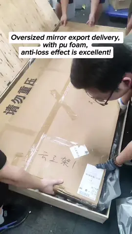 Oversized mirror export delivery, with pu foam, anti-loss effect is excellent!