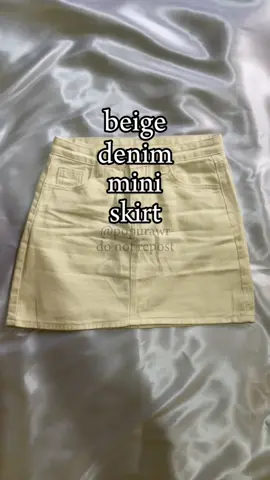 Best skirt I had #tiktokfinds #foryou #fyp #outfit #style #outfitideas #fypシ #FitTok #budolfinds #beige #denim #miniskirt 