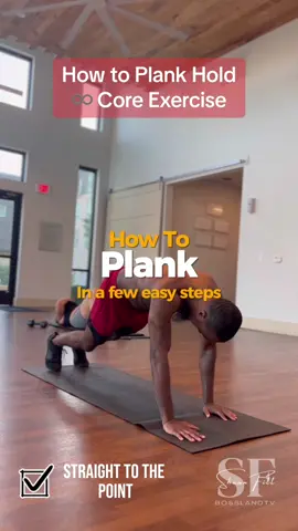 How to do the Plank Hold in a few easy steps #abwork #plank #plankchallenge #fypシ #fyp 