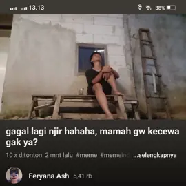 kecewa kayanya 