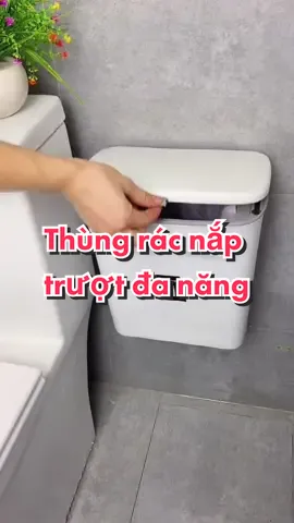 Thùng rác nắp trượt đa năng bền chắc, thích hợp treo cánh tủ bếp, dán trên tường nhà tắm, nhà vệ sinh #thungrac #thungractreotubep #thungractreotuong #giadungtienich #giadungthongminh 