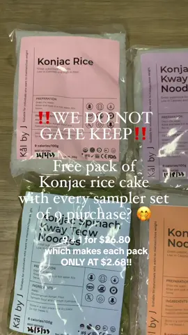 $2.68 per pack only????? THATS REALLY A STEAL! Limited time only 🤭 Link is in our bio!!  #konjac #konjacnoodles #lazada #shopee 