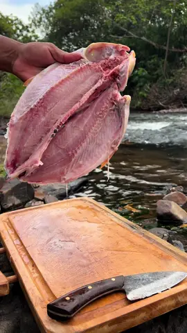 Piauçu assado e recheado na beira do rio ao som de Liu e Léo - saco de estopa #pesca #pescaria #receita #pantanal #riomiranda #peixeassado 