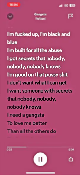 I need a gangsta #fyp #foryou #spotify #gangsta #speedsongs 