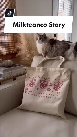 We have some new faces here so let me introduce ourselves 🥰👋  Hi! My name is ilona and I’m the artist/content creator/and owner of Milkteanco! Milkie is the chonky cat mascot, who is based on our cat Jules! 🐈 This brand was created in 2020 out of a corner of our small bedroom in Toronto. It was in the midst of the pandemic and just like everyone else, being quarantined and confined to a small apartment has given me the time to pick up new (and old) hobbies. I’m always that kid with a pencil and paper growing up, and Milkie and Milkteanco helped me rediscover my passion for art 🎨❤️ so I picked up an iPad, learned about Procreate and digital illustrations, and here we are! ☺️  Never would I thought that people would appreciate Milkie so much that we could get to where we are today: shipping worldwide, launching new products every quarter, getting to know so many wonderful small business friends and talented artists, and meeting some of you locally at in person markets! 🥰  Thank you for your support, whether you’re new here or been here since day 1.. 🥹🙏 I am excited to continue this journey and bring you more fun & wholesome content as well as cute and silly artworks of Milkie (and very likely Leo 🦮vin the future) 😂🤭  #smallbusinessowner #smallartist #shopsmall #smallbusinessjourney #digitalart #arttistsoftiktok 