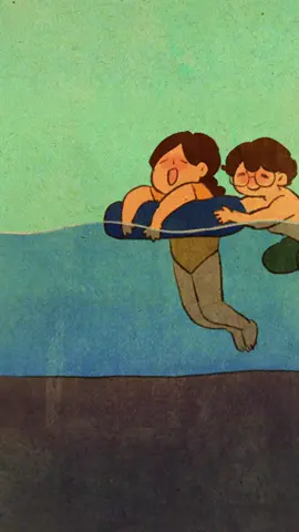 Splash in the pool. 🌊  #couplegoals #animation #digitalart #Love 