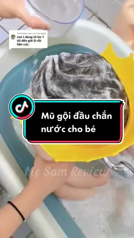 Trả lời @Chu Ngân mũ gội đầu chắn nước cho bé hình vương miện. Tiện lắm nha các mom😍 #reviewmevabe #dodungchobe #mugoidauchobe #mugoidauchannuocchobe #mugoidauhinhvuongmien #viralvideo 