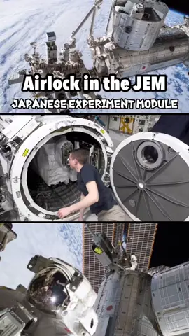 Some details on @JAXA_en’s Airlock in the JEM (Japanese Experiment Module), and a quick float over to the PMM (Permanent Multipurpose Module). Credit: Astro_Woody 👩‍🚀 #JAXA #ISS #space #astronauts #อวกาศ 