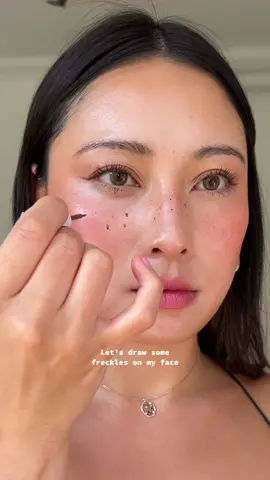 Drawing freckles over my freckles 😅  