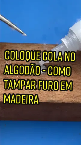 Furo maior que o parafuso? essa dica pode te ajudar 😱 #ideiascriativas #ideiasgeniais #tiktokpromoter #cola #marceneiro #marceneirosdobrasil 