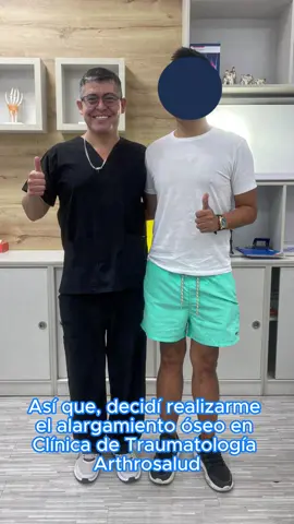 Quiso utilizar plantillas para crecer pero no funcionó🥲. Así que decidió realizarce la cirugía de alargamiento óseo🦴🧑🏻‍⚕️#alargamientooseoestetico #alargamiento #elongaciondepiernas #traumatologia 