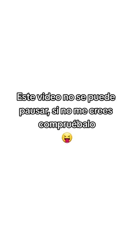 Este video no se puede pausar ✌🏼