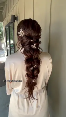Romantic bridal braid using our Coastal Pearl Hairpins & Pismo Pins ✨🤍 wearing @Cashmere Hair Extensions use code JAYKAY for $15 off 🫶🏽 #weddinghair #2024bride #bridalhairaccessories 