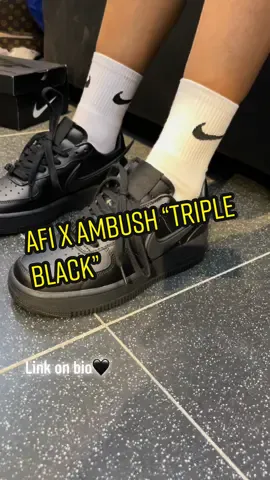 Airforce 1 x Ambush “Triple Black”  Available for Couple 🖤 #airforce1ambush #sneakers #fyp #fypシ゚viral 