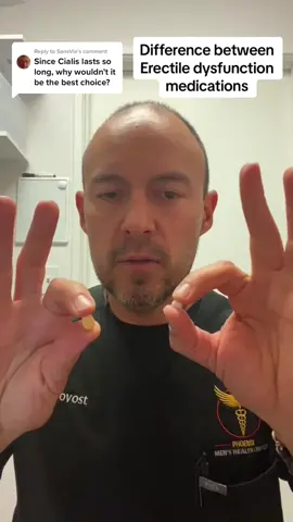 Replying to @SansVie the difference between erectile dysfunction medications. #menshealth #erectiledysfucntion #erectiledysfuntionmen #erectiledysfunctiontreatment 