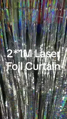 2*1meter laser foil curtain#foilcurtain #laser #partyneeds #partydecoration