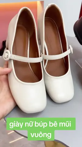 Giày nữ búp bê mũi vuông 3p mua tại giỏ hàng ạ 