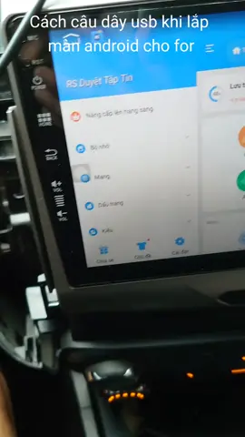 Cách câu dây usb khi lắp màn android cho xe bán tải for