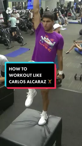 How to workout like Carlos Alcaraz 🏋️ . #tennis #tennistv #atp #cincytennis #alcaraz 