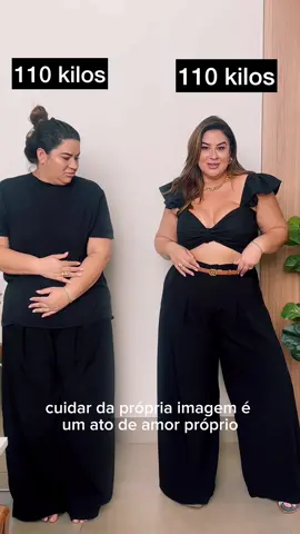110 kilos! Não é seu peso na balança que te define! ✨ Cuidar da própria imagem é um ato de amor próprio e uma forma de expressar quem somos. Independentemente do peso na balança, é fundamental valorizarmos e cuidarmos da nossa aparência.  Ao fazermos isso, cultivamos a autoestima, a confiança e o bem-estar físico e mental. Lembre-se de que a beleza está na diversidade e na autenticidade de cada um de nós. Portanto, cuide da sua imagem com carinho, celebre sua individualidade e permita-se brilhar.  Você é única e merece se sentir linda e confiante, independentemente do peso na balança. Look @tamtaum_shop  #plussize #modaplussize #bodypositive #uberlandia #saopaulo #brasilia #goiania #ribeiraopreto 