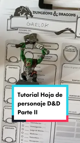 Seguimos con la creacion de personaje, configurando la clase #dragonesymazmorras #dungeonsanddragons #juegoderol #dnd #tutorial 