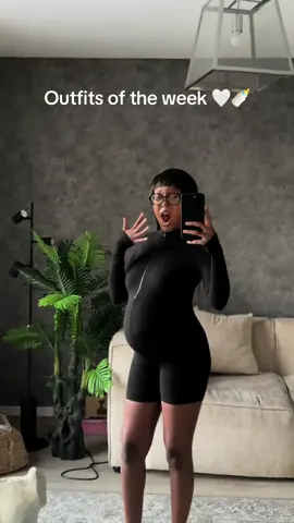 Outfits of the week 🍼🤍 #pregnant #fyp #announcement #mommy 