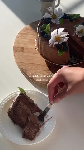 you won’t have any enemies with this chocolate cake 🤞🏼💗 #baking #aesthetic #cake #relaxing #chocolate #chocolatecake #matilda #cottagecore #homecafe #dessert 
